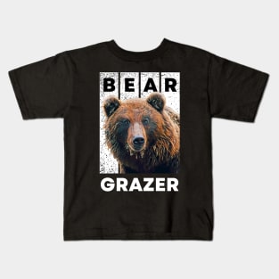 Bear Grazer A Fearless Bear Mama Vintage Kids T-Shirt